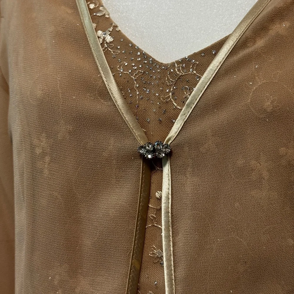 Elegant Vintage 2 Piece Tank & Sheer Cardigan Set - Picture 4 of 4
